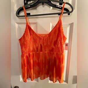 Old Navy Tank Top Orange Size: Large